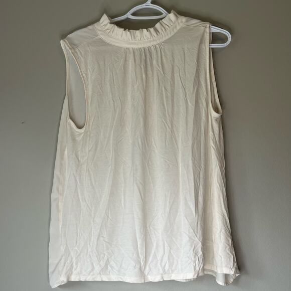 Loft Cream Tank Top Size Large - Picture 2 of 11